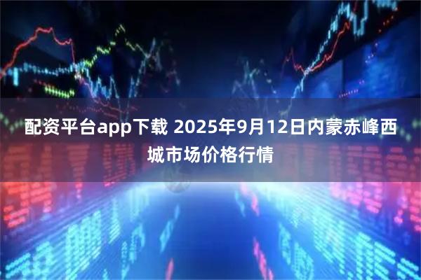 配资平台app下载 2025年9月12日内蒙赤峰西城市场价格行情
